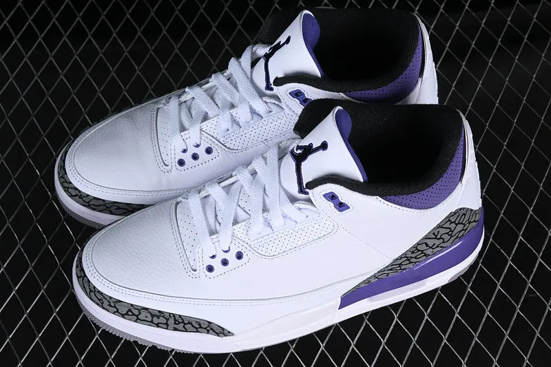 AIR JORDAN 3 PINE GREEN WHITE/BLACK/GREY/PURPLE