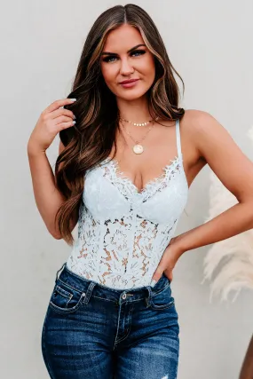 Amsterdam Girl Open Back Lace Bodysuit (Baby Blue)