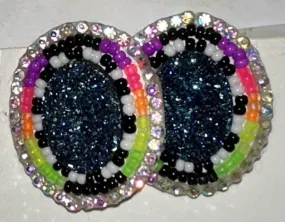 Beaded Earrings with banding