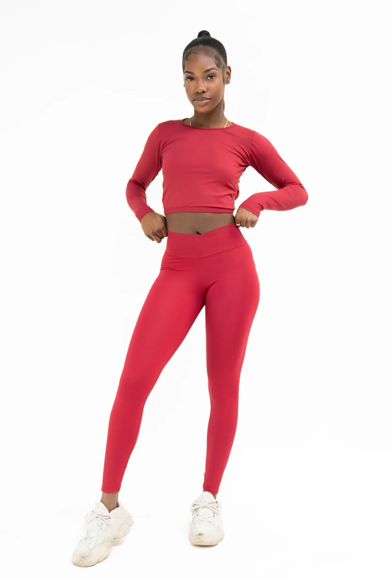 Bordeaux Bum Bum Pocket  Leggings