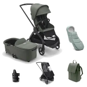 Bugaboo Dragonfly Pushchair Essential Bundle - Forest Green