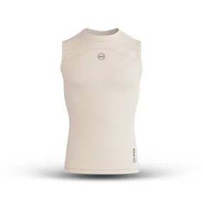 BWB Men's Beige Sleeveless Compression Shirt