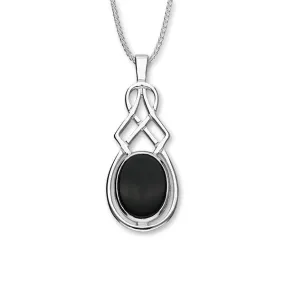 Celtic Silver Pendant SP19 Onyx