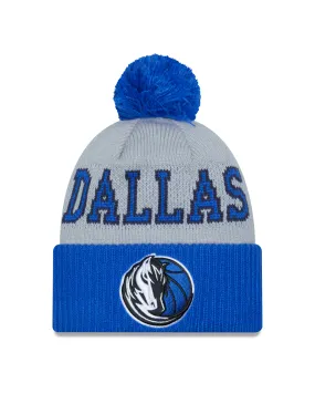 DALLAS MAVERICKS NEW ERA GREY DALLAS HORSEHEAD POM KNIT