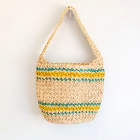 Elena Handbags Summer Fashion Raffia Basket Bag