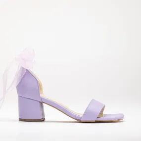 Hera - Lilac Sandals with Ribbon