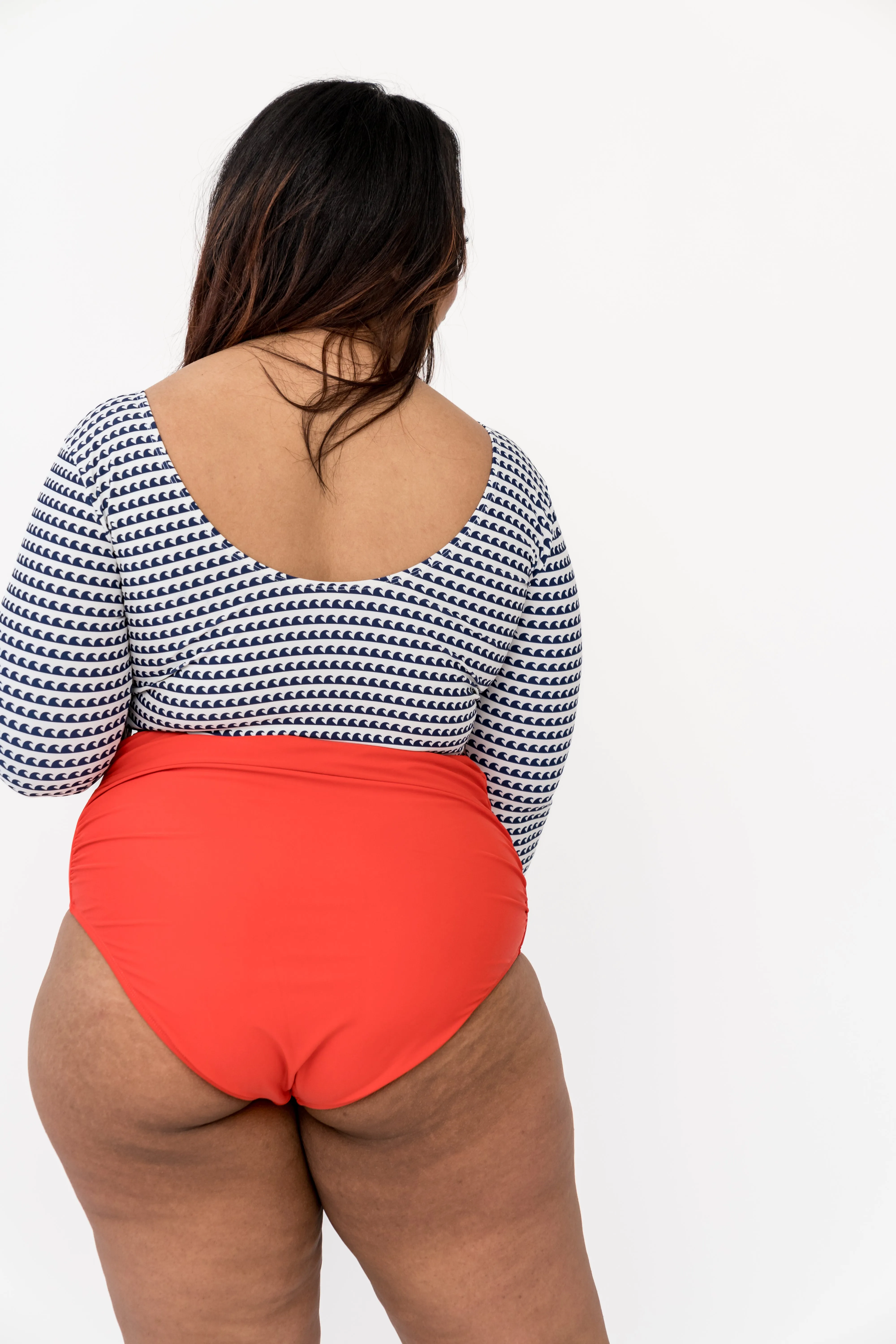 High Rise Barefoot Bottom | Nautical Red