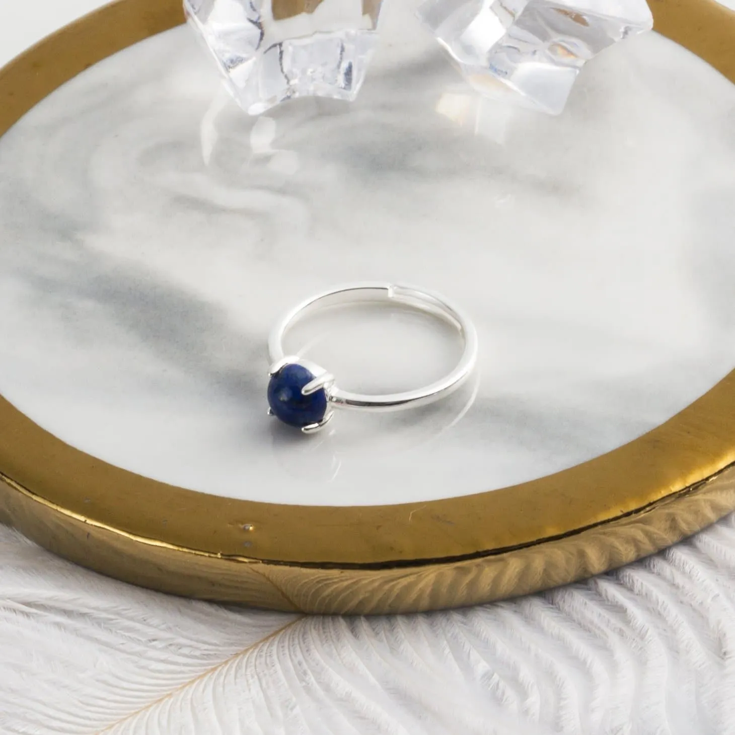 Lapis Adjustable Ring