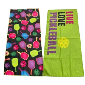 Live Love Pickleball Microfiber Towel - Born to Rally