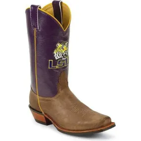 LSU Men’s Purple Shaft Square Toe Cowboy Boot by Nocona MDLSU21