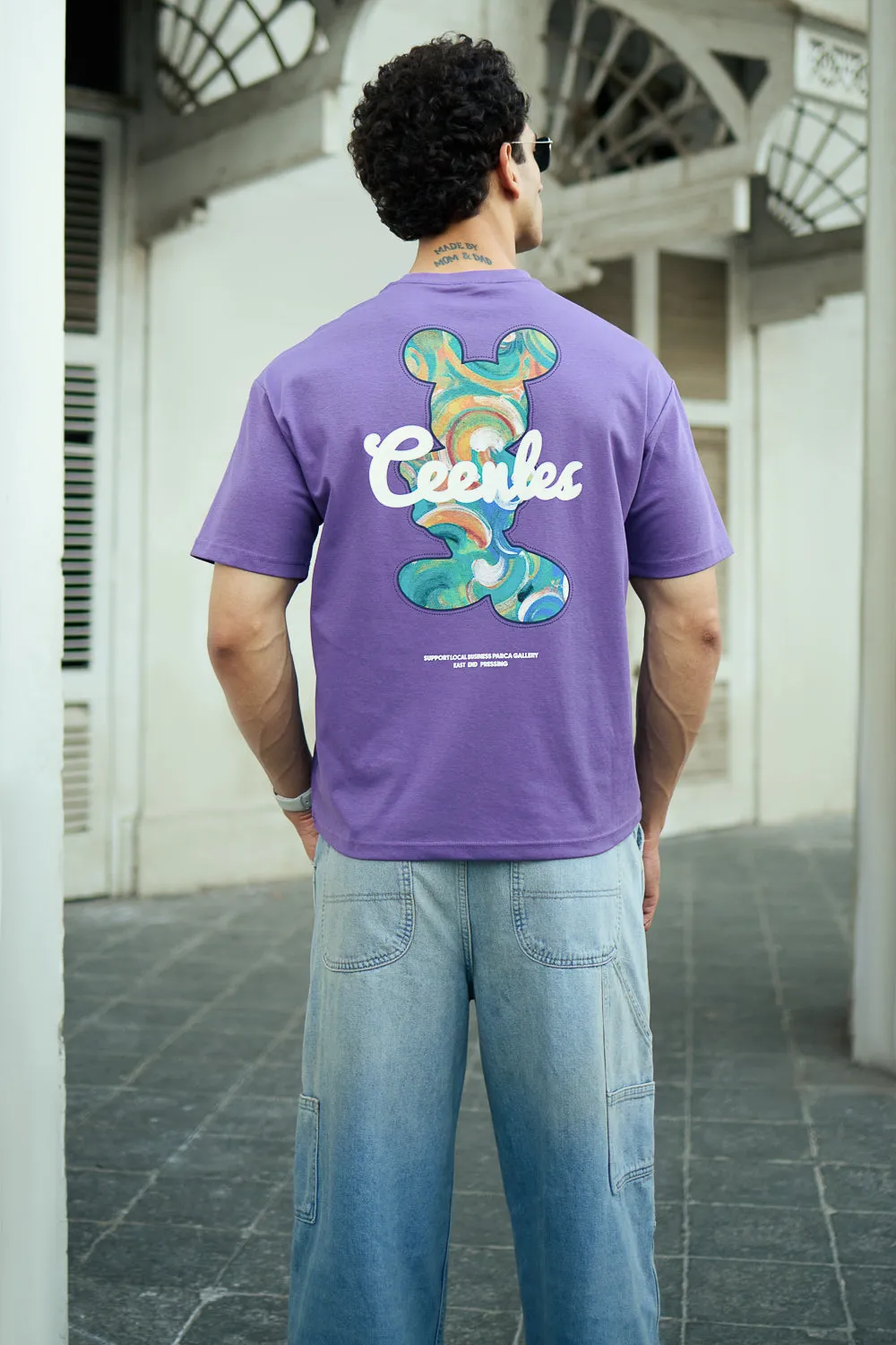 Men's Purple Graffiti T-Shirt