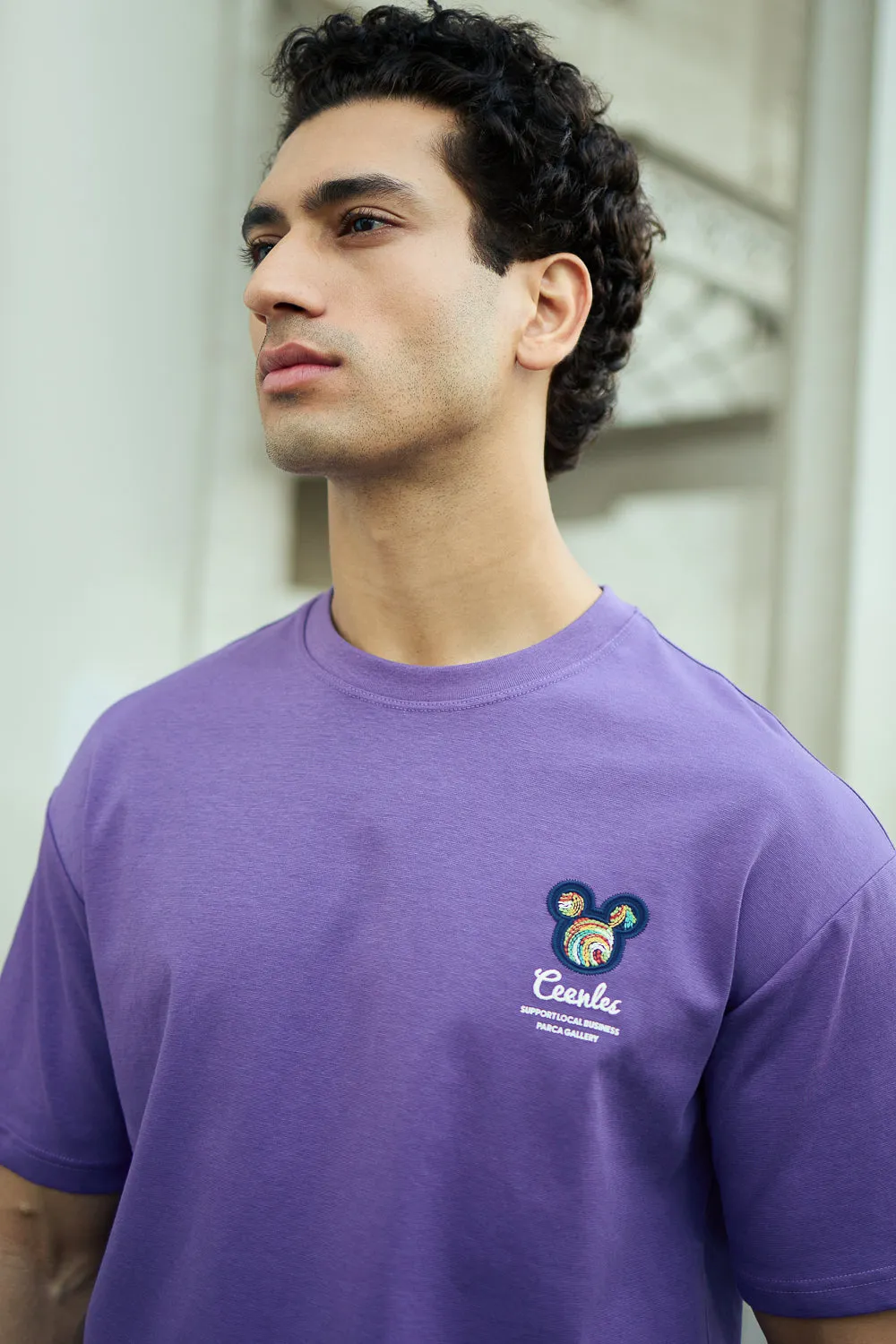 Men's Purple Graffiti T-Shirt