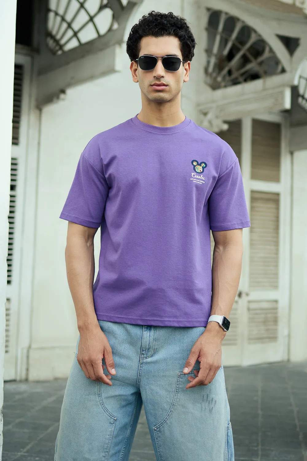 Men's Purple Graffiti T-Shirt