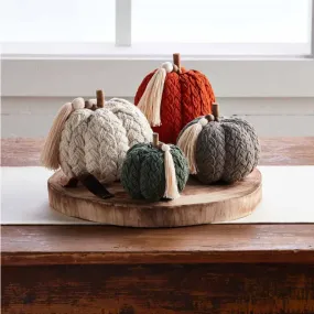 Mudpie Braided Rope Pumpkins