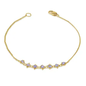 Petite Textile Bracelet in Tanzanite