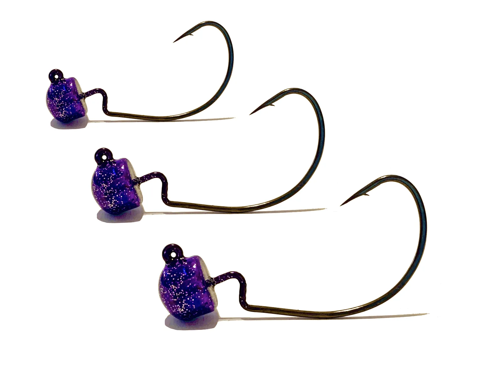 Purple Haze EWG Ned Rig Jig Heads 3pk